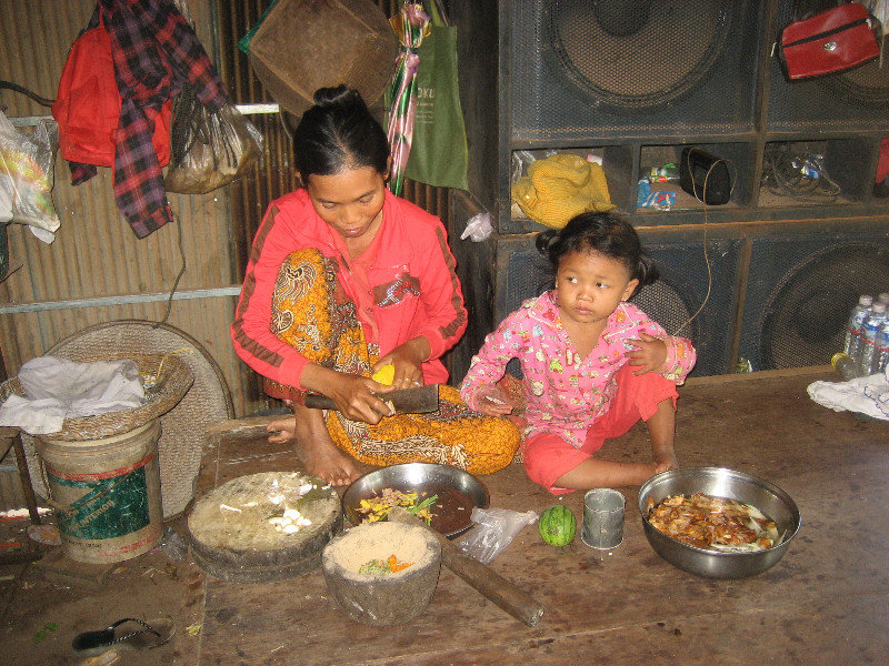 Cooking in the village