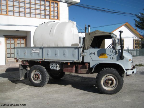 The Water Truck For The Cabanas