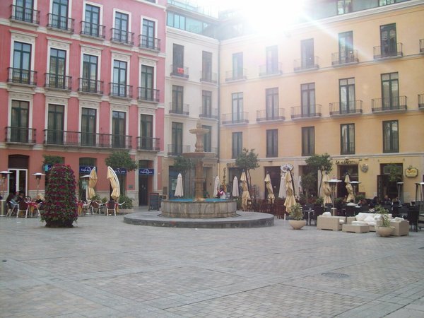 Plaza right next to the cathedral