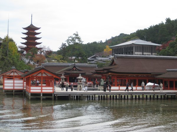 The temple in Miyajima