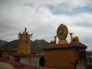 Tibetan symbol on roof