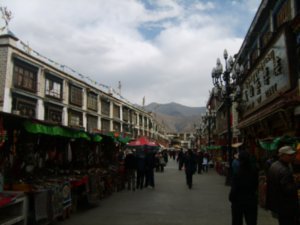 bazaar beside the temple