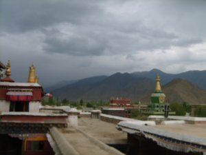 view from the roof of the monastery