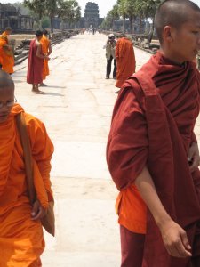 Monks at Angkor
