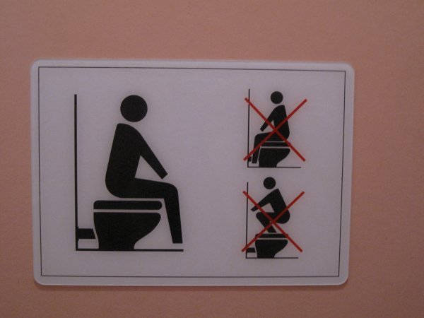 Toilet Instructions.