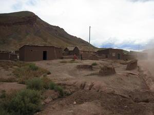 Passing through a small village just past the Bolivian border.