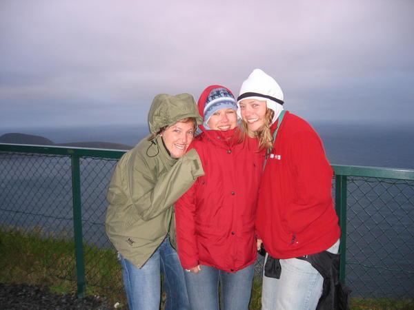 At Nordkapp with Claire and Marissa
