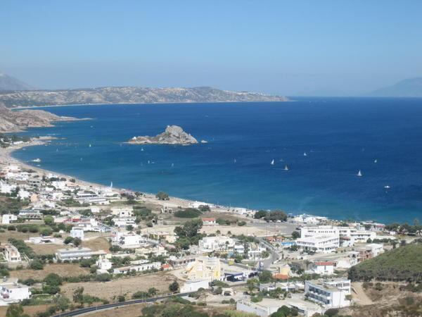 Kefalos bay from the village on top of the hill.