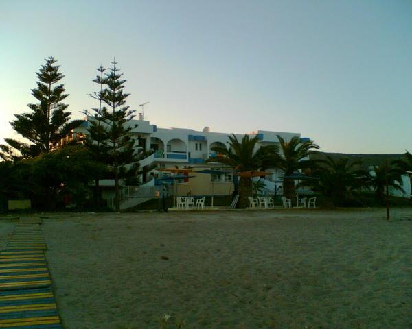 Our hotel on the beach
