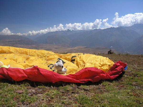 Paragliding over Sacred Valley