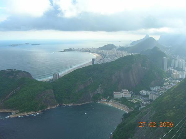 View of copacabana beach