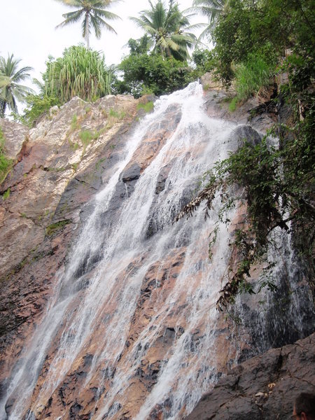Close up of the waterfall