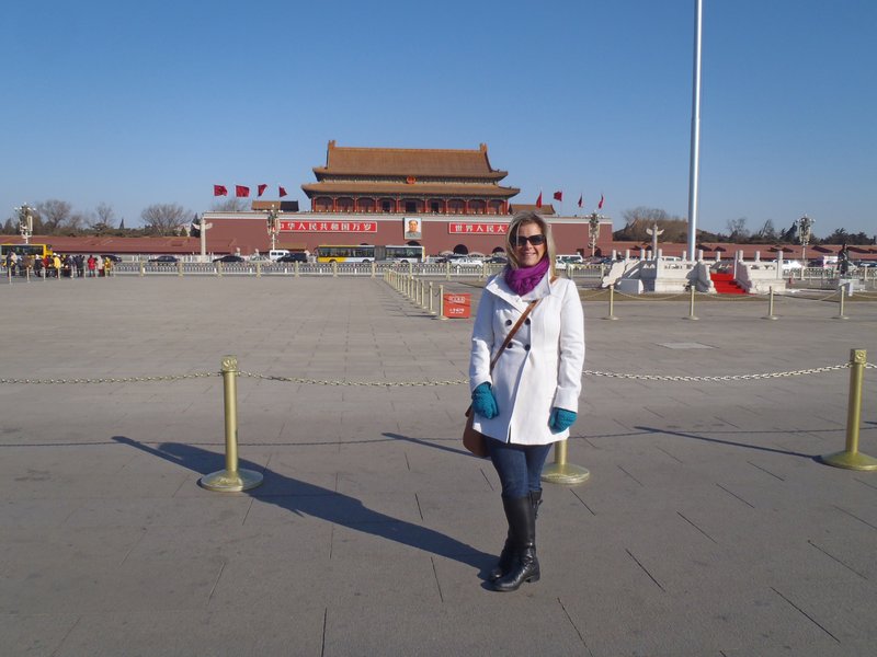 Entrance to the Forbidden City behind me