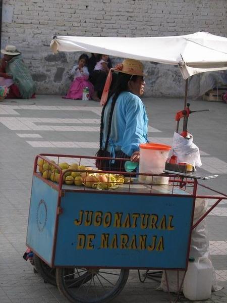Orange juice stand