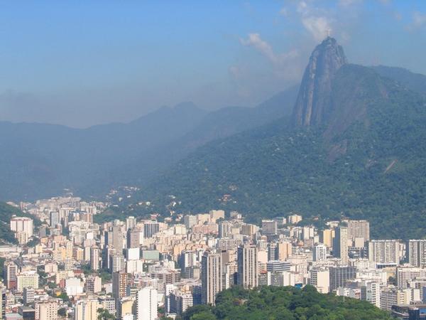 Corcovado and skyscrapers