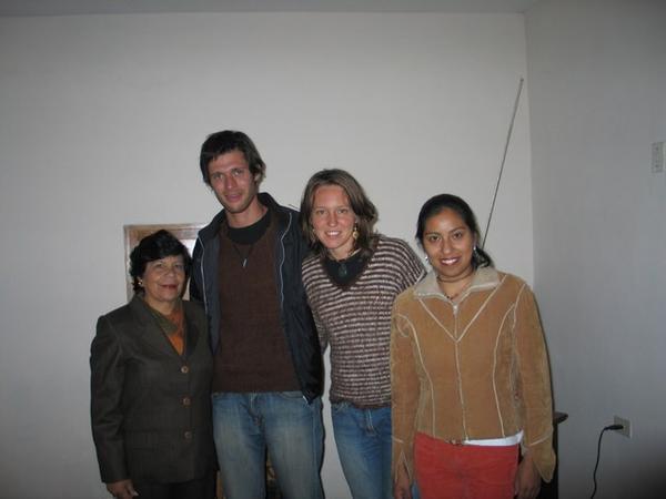 With our peruvian family (Mila & Celia)