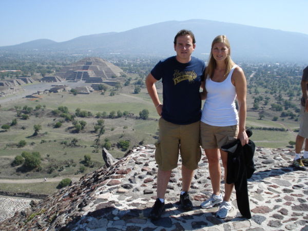 Teotihuacan - Half Way Up to Piramide del Sol/Pyramid of the Sun