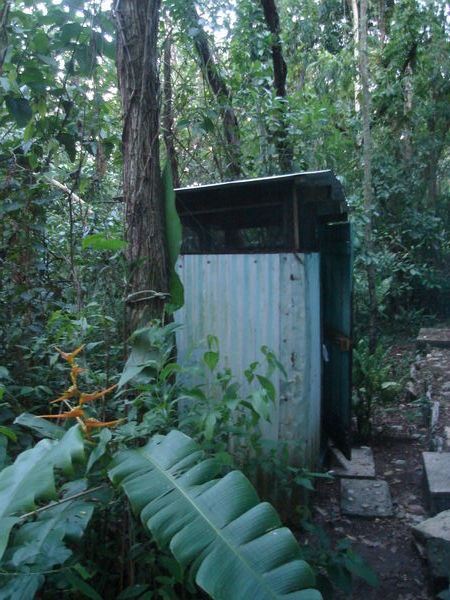 The Community Shower in the Jungle of El Panchan
