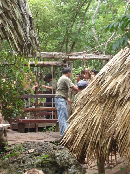 Repelling into the Cenote