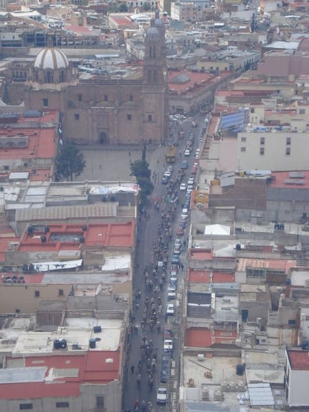 The Parade from Above in the Teleferico