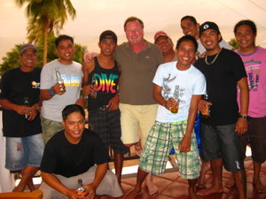 The ABWonderdive Boys with Peter and Rolf