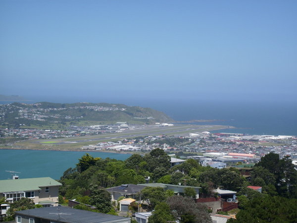The airport runway, from Mt Vic