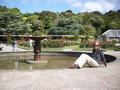 By the fountain in Botanical Gardens