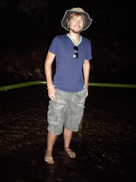 Dan in the lava tube