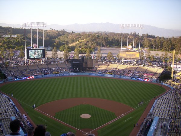 The Dodgers stadium, L.A