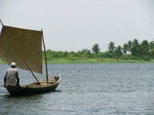 Fisherman on the Volta at Ada