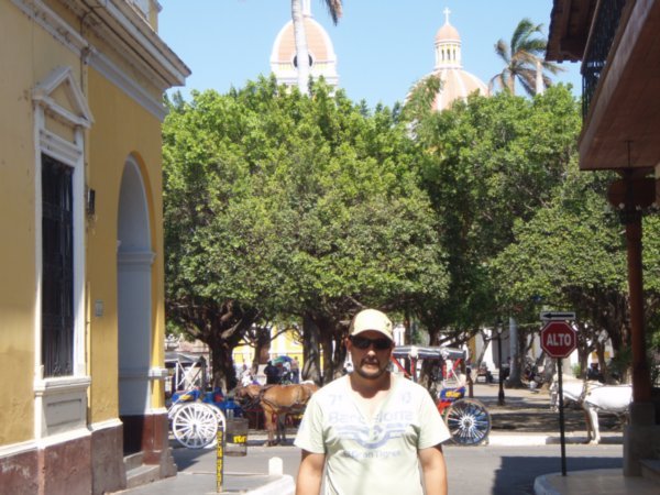 The plaza in Granada