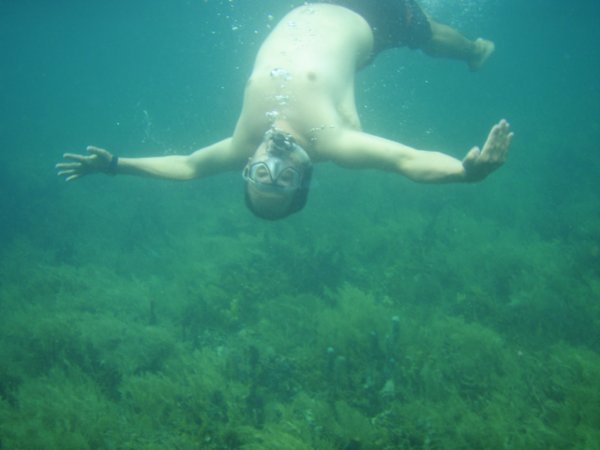 Garry snorkelling 