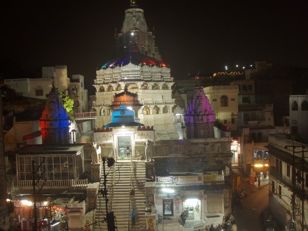 Jagdish temple by night