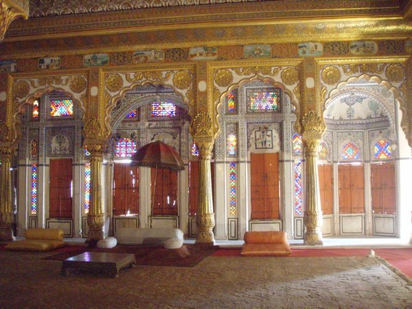 One of the many beautiful rooms inside the fort