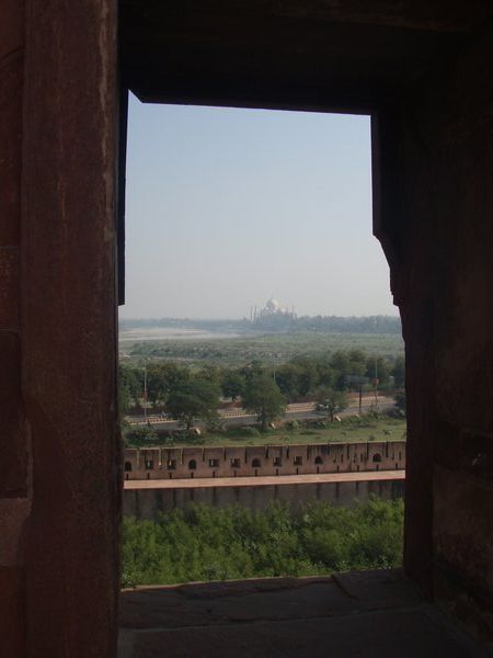 Shah Jahans view of the Taj