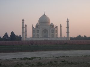 Sunset at the Taj Mahal