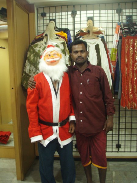 Indians dressing up for Christmas