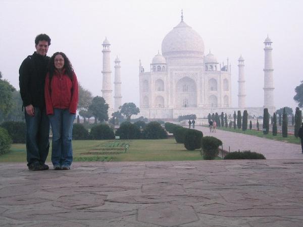 Taj Mahal - Foggy Sunrise