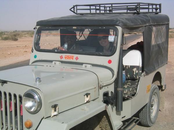 Jeep Into Desert