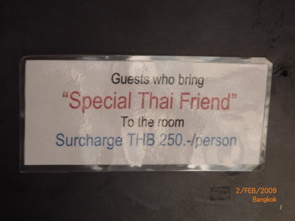 Sign in our Bangkok Hostel 