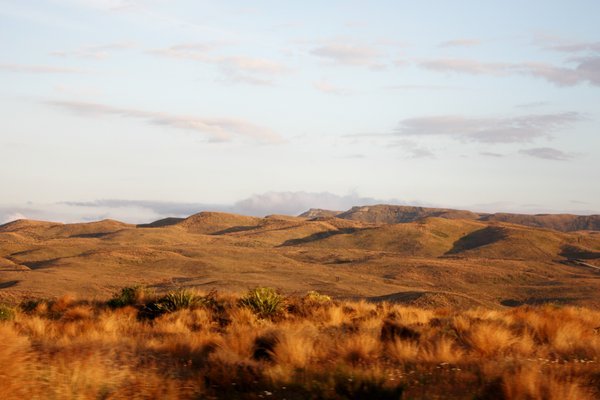 A scene seen from the Desert Road