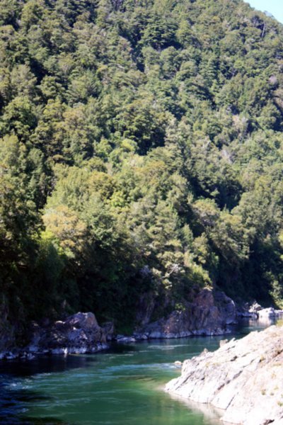 The view from the bridge - Buller Gorge
