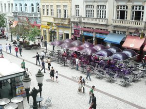 Historic street in Curitiba