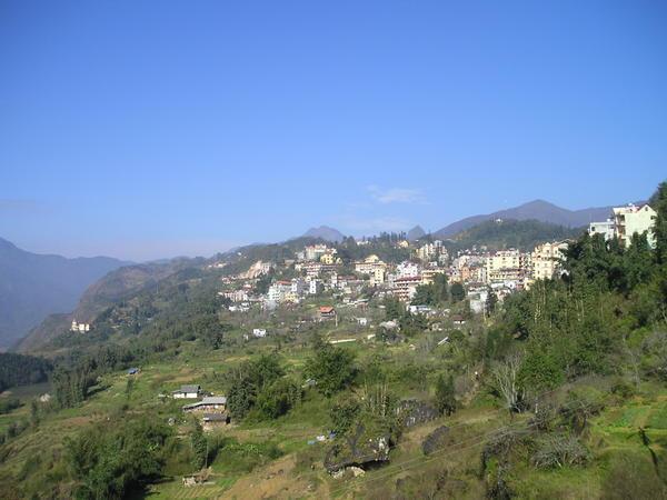 The town from a distance