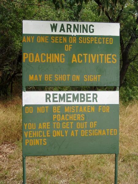 Poachers Warning