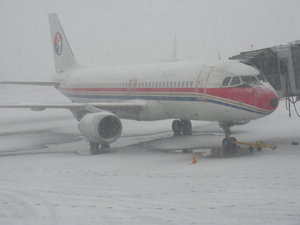 China Eastern snowed in at Xian