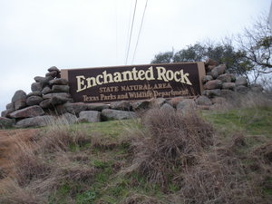 Entrance to Enchanted Rock State Park