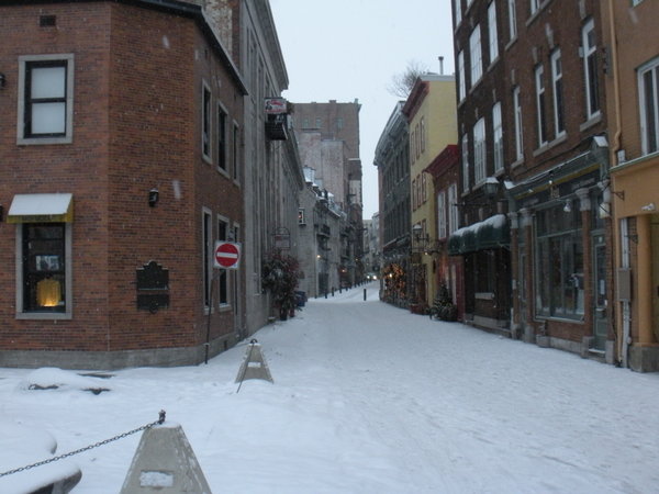 Quebec City in winter