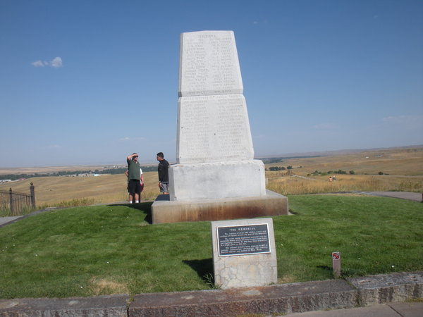 Memorial at Little Bighorn Battlefield