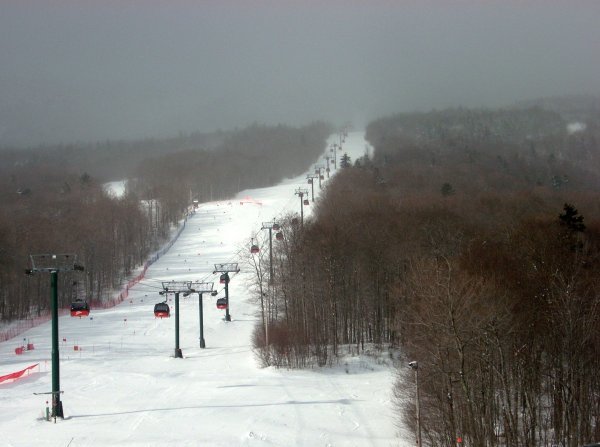 Gondolas Disappear into the Gray, Stowe VT